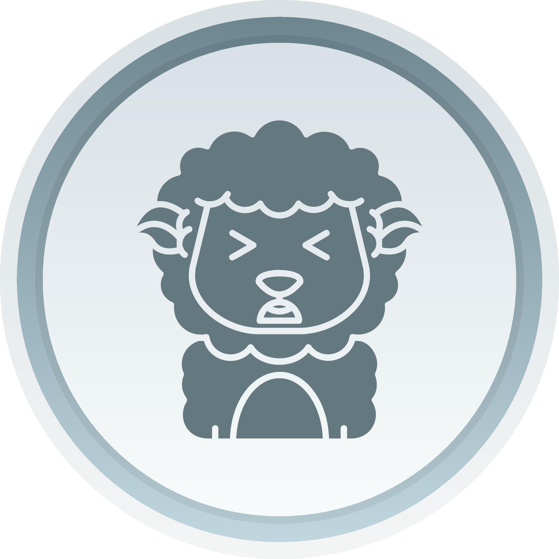 Anguish Solid button Icon 38513571 Vector Art at Vecteezy