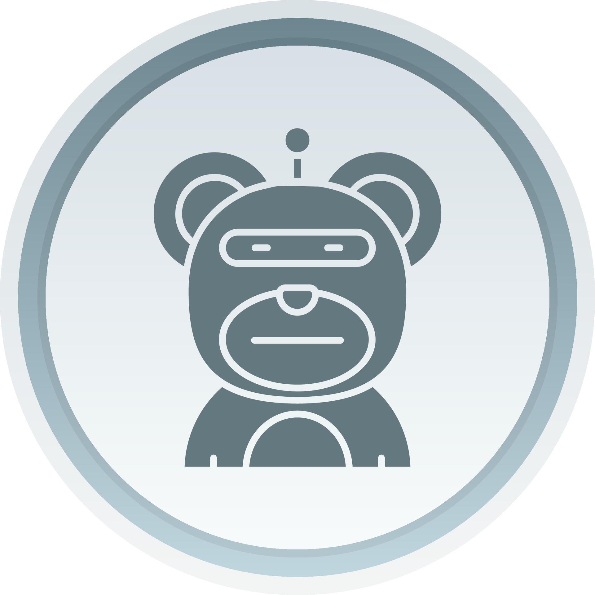 Robot Solid button Icon 38513604 Vector Art at Vecteezy