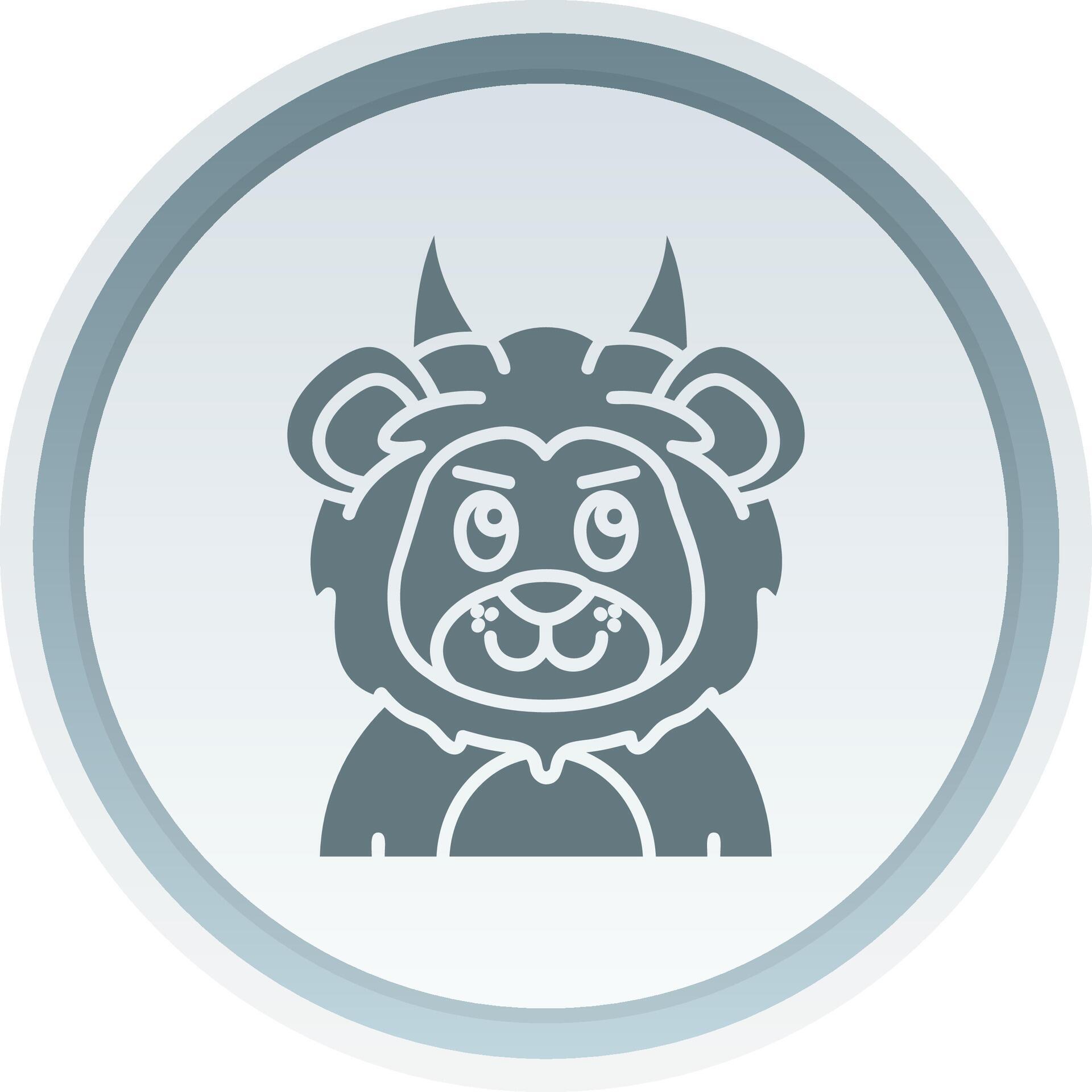Demon Solid button Icon 38513653 Vector Art at Vecteezy