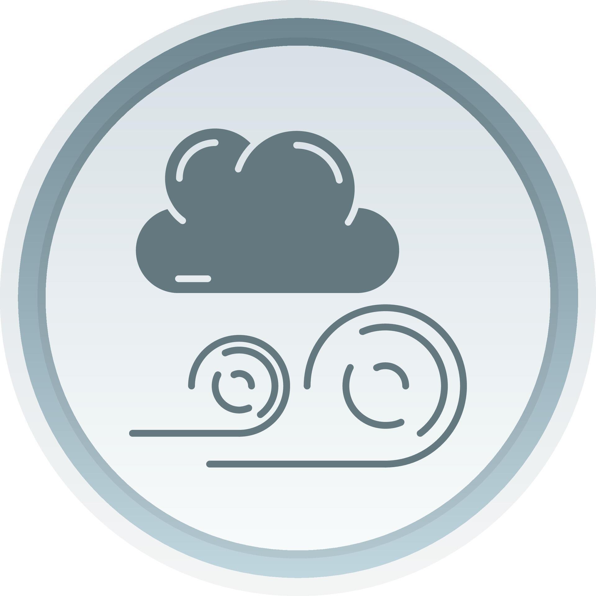 Windy Solid button Icon 38513704 Vector Art at Vecteezy