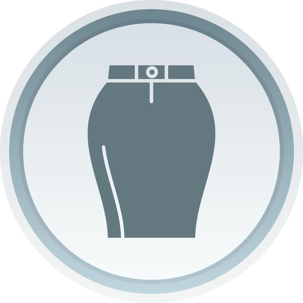 Skirts Solid button Icon vector