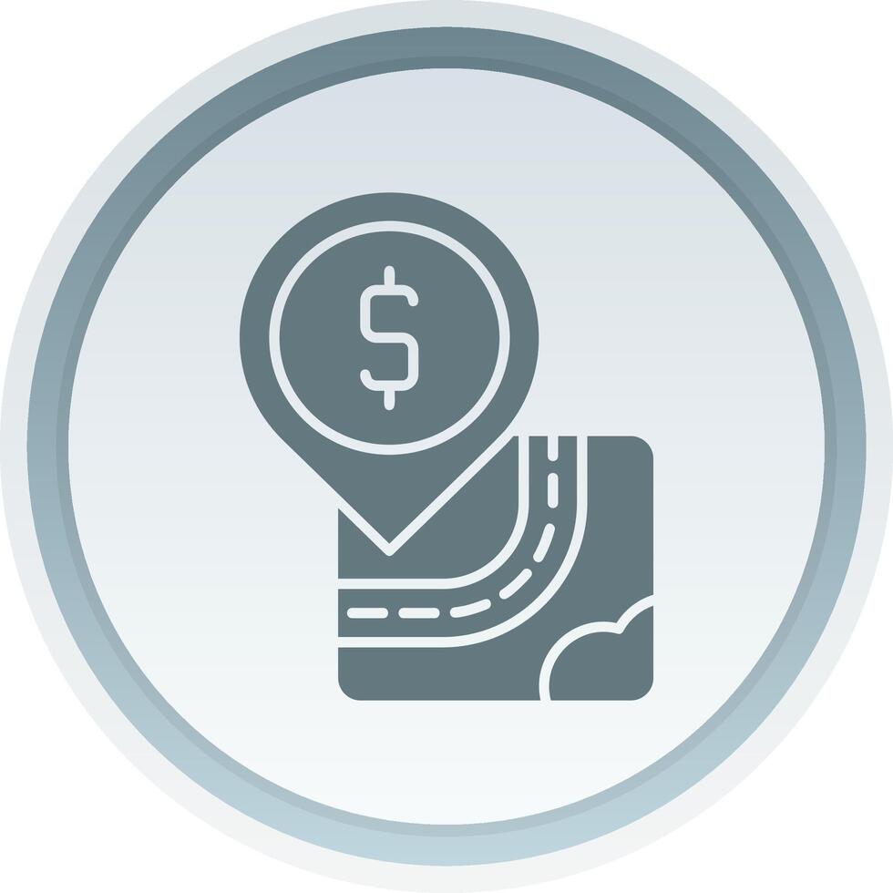 Atm Solid button Icon vector