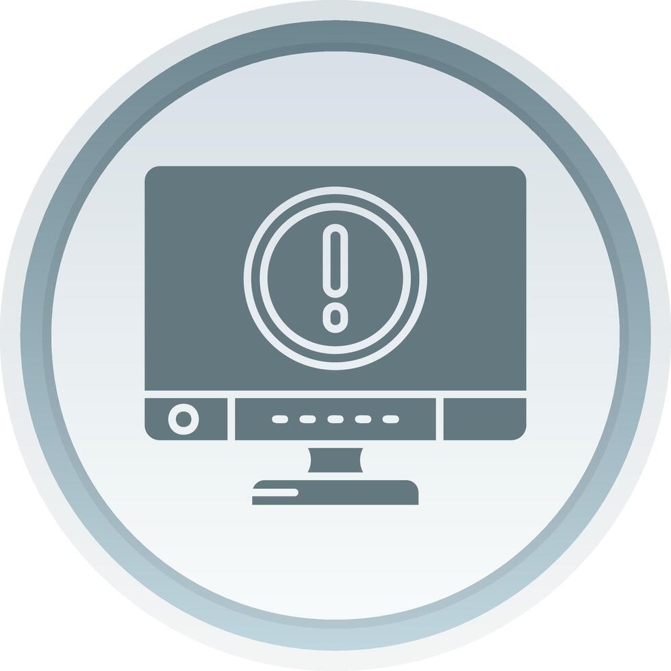 Error Solid button Icon vector
