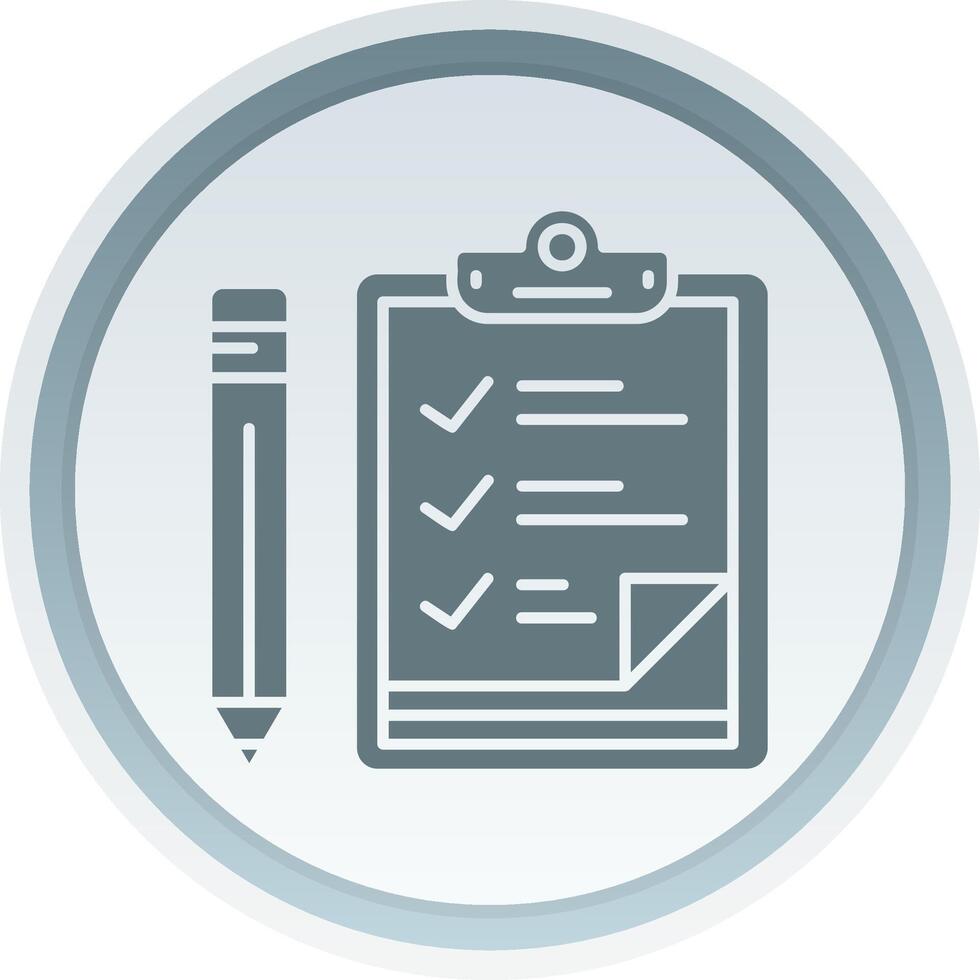 Checklist Solid button Icon 38513868 Vector Art at Vecteezy