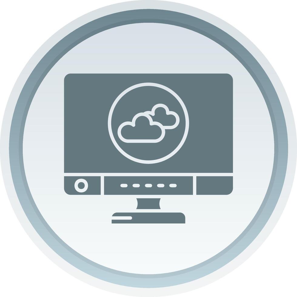 Cloud Solid button Icon 38513886 Vector Art at Vecteezy