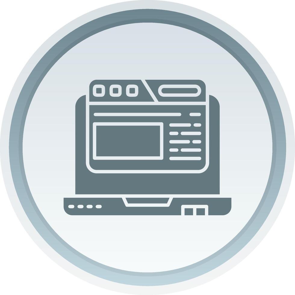 Browser Solid button Icon 38513924 Vector Art at Vecteezy