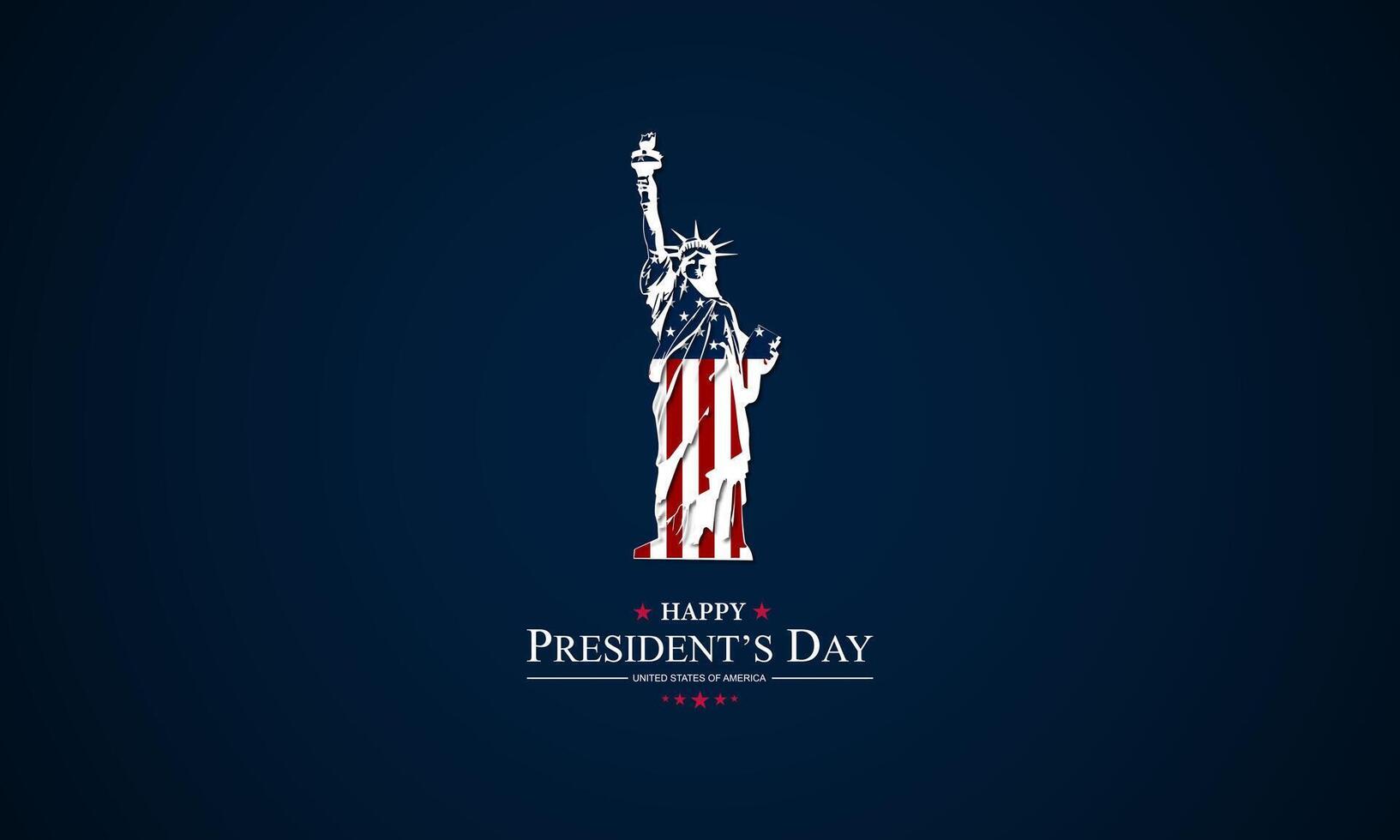 Happy President's Day Background Design. Banner, Poster, Greeting Card. Vector Illustration