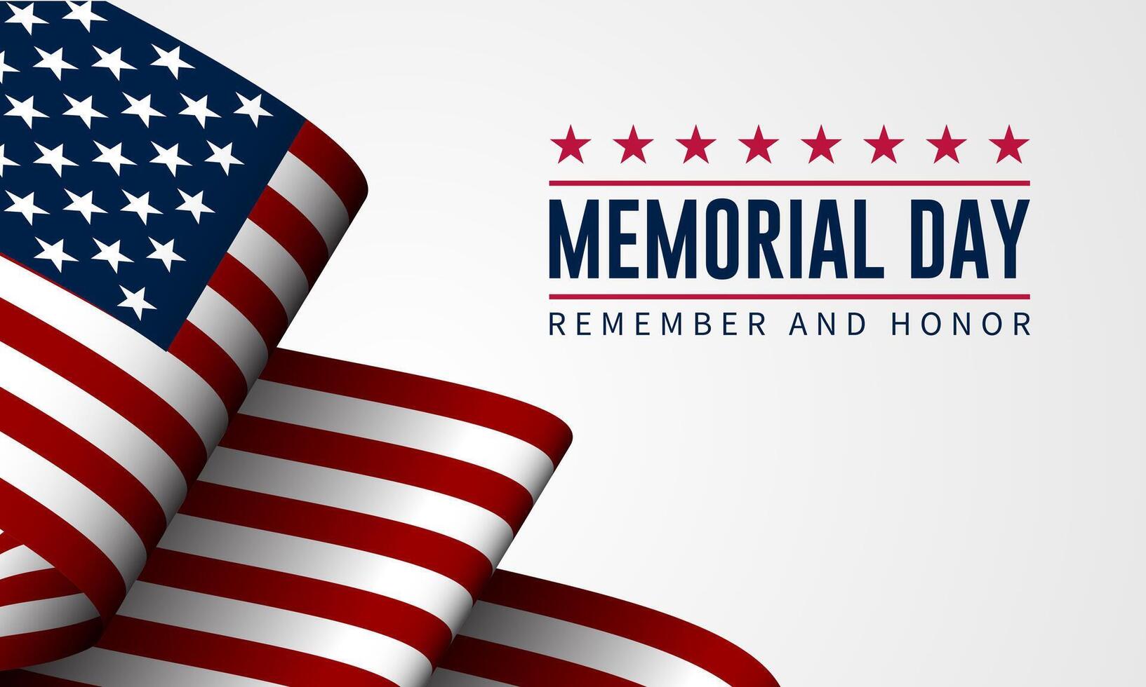 Memorial day background design vector illustration