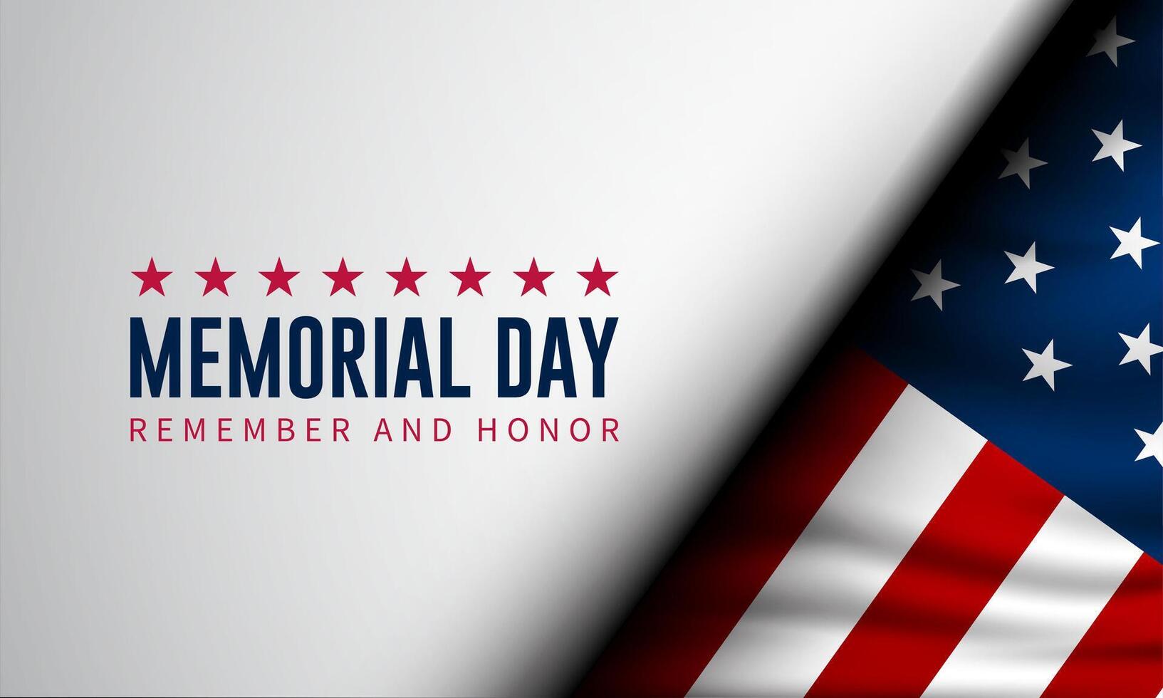 Memorial day background design vector illustration