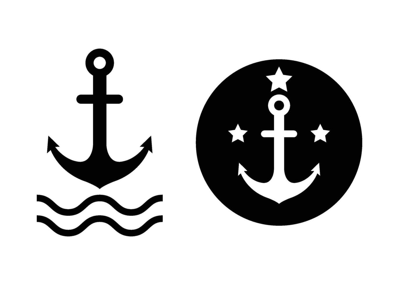 Anchor icon design template isolated illustration vector