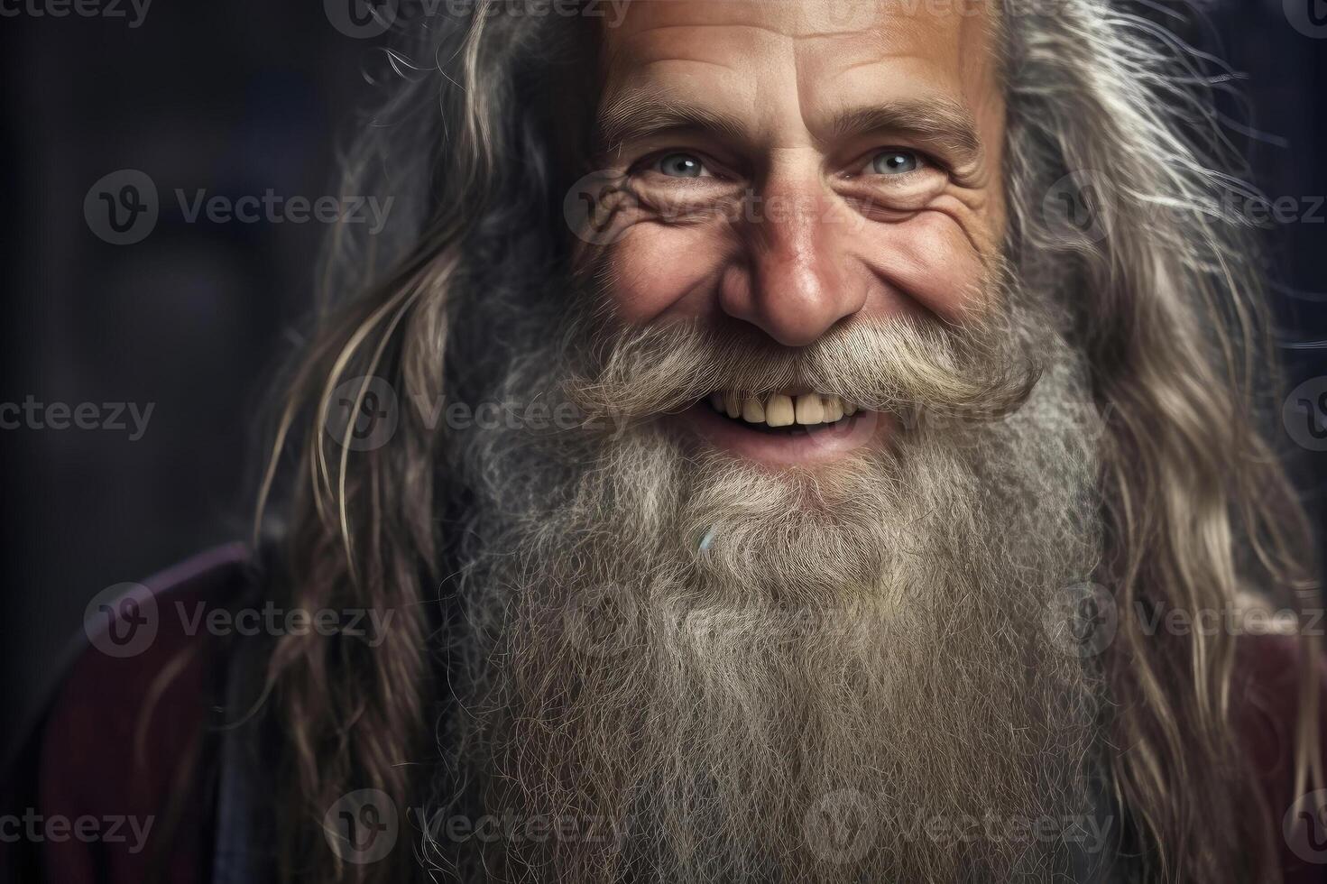 AI generated Joyful Aging - The Cheerful Expression of an Elderly Gentleman photo