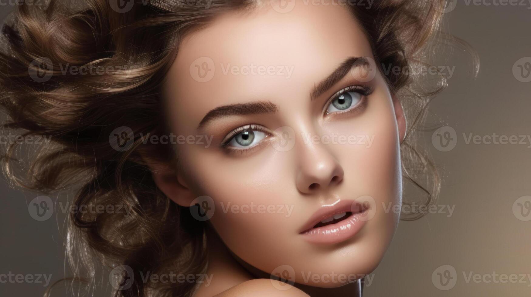 AI generated Glamour Unleashed - Promotional Banner with a Stunning Model photo