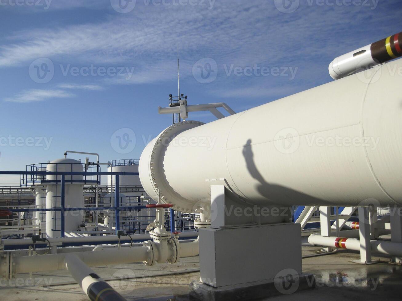 Heat exchangers in a refinery photo