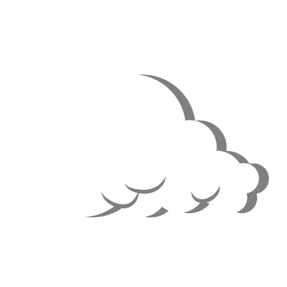 gris nublado cielo vector