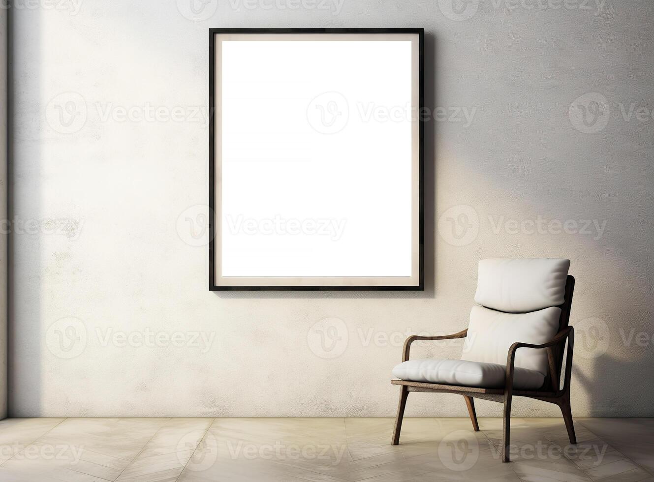 AI generated Minimalist living room photo