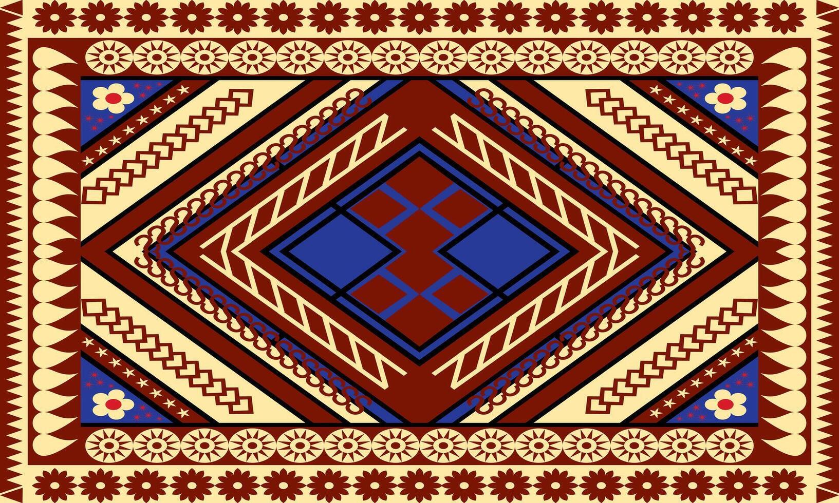 geometric shapes fabric design vector Mix and match Thai patterns. Seamless, carpeted floors, tapei, shawls, towels, textiles, yoga mats, neck scarves or patterned handkerchiefs.