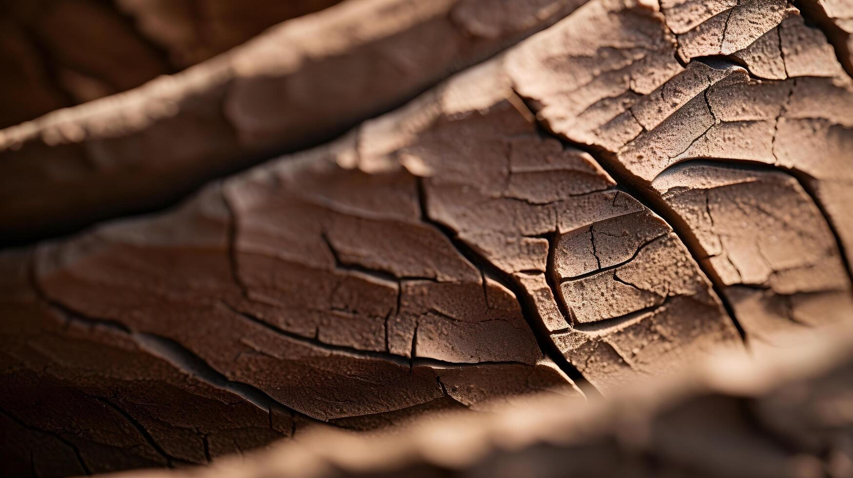 AI generated closeup shot of a clay pot's detailed raw and organic feel of the material texture photo