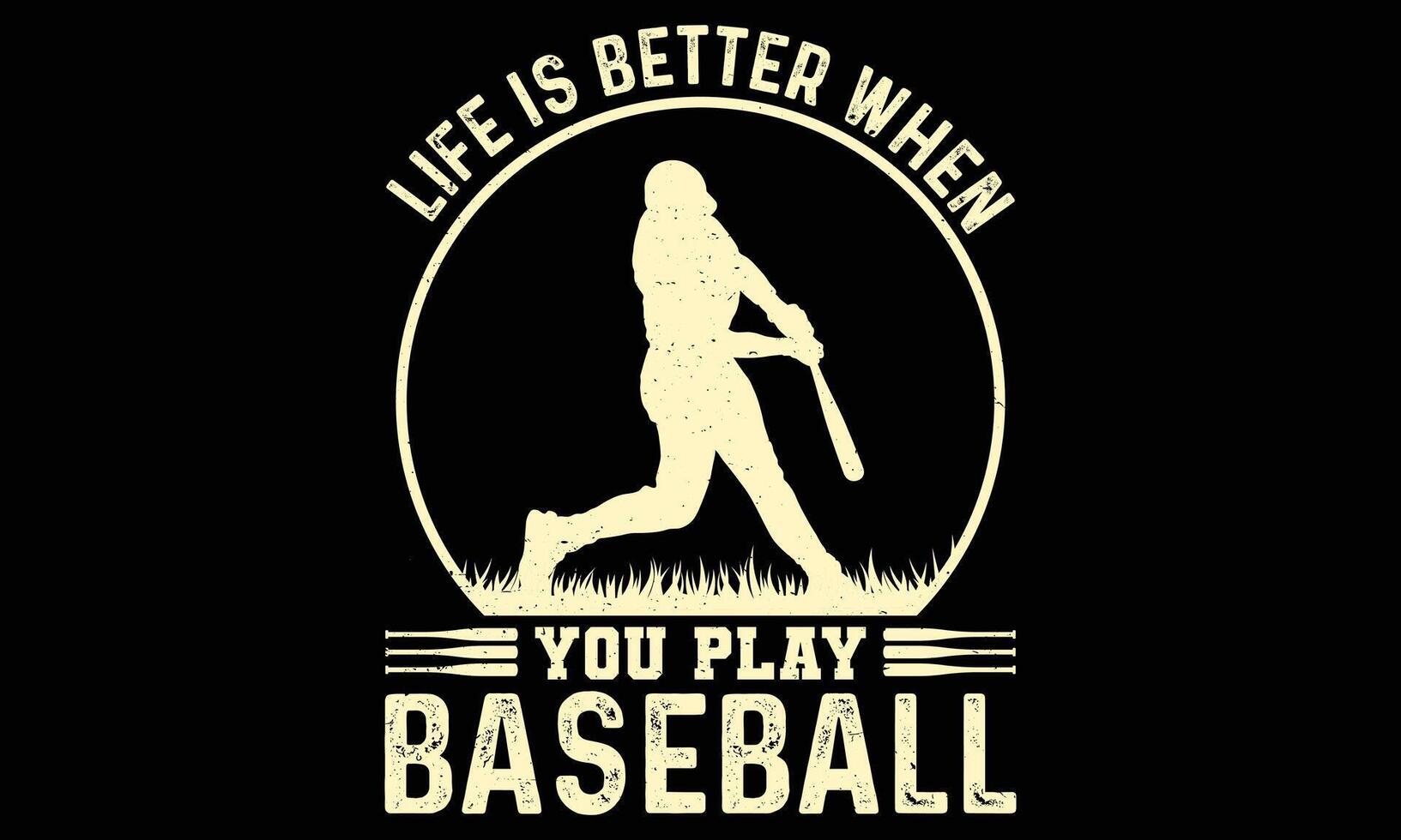 Baseball typography T shirt Design Vector template.