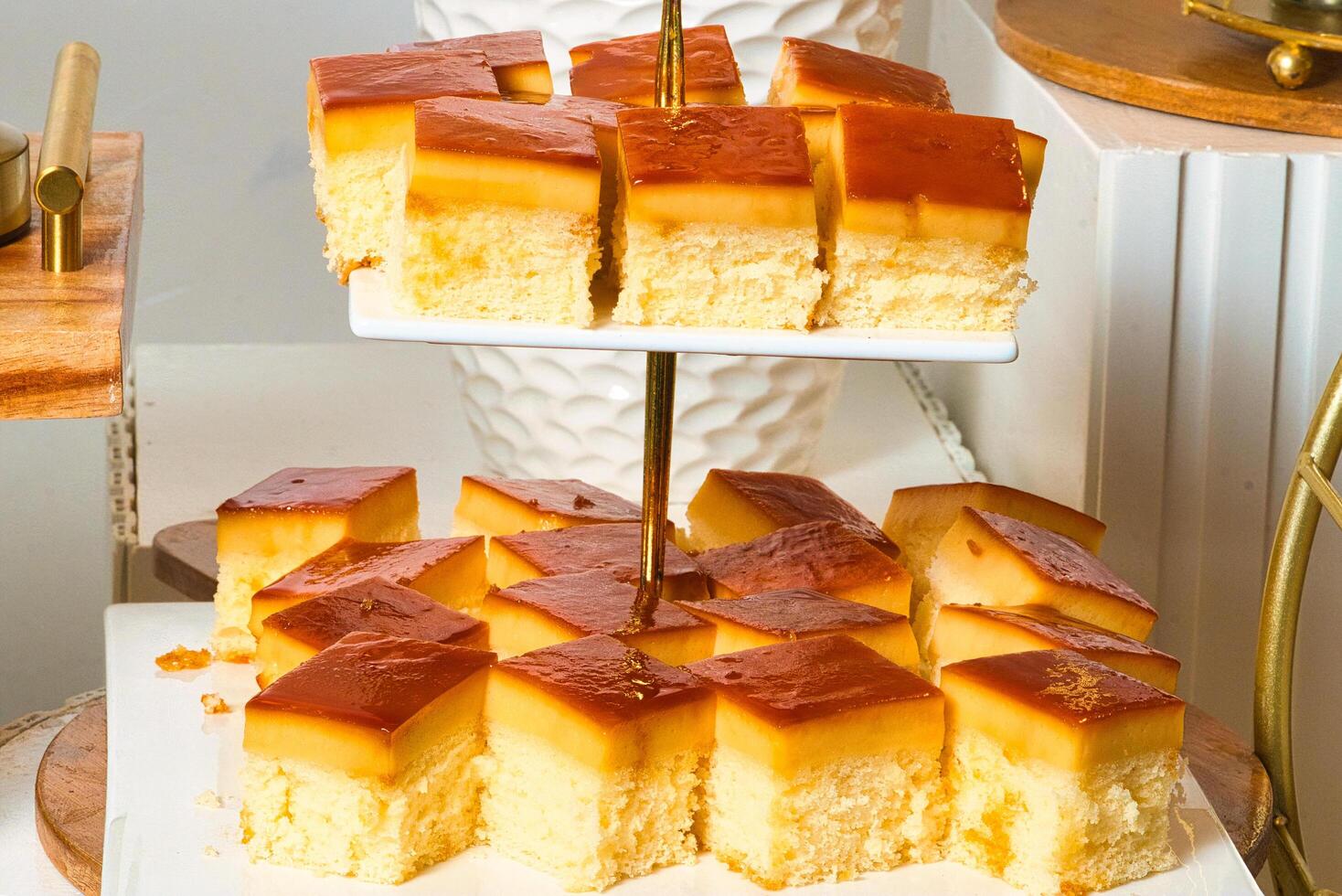 leche flan cake photo