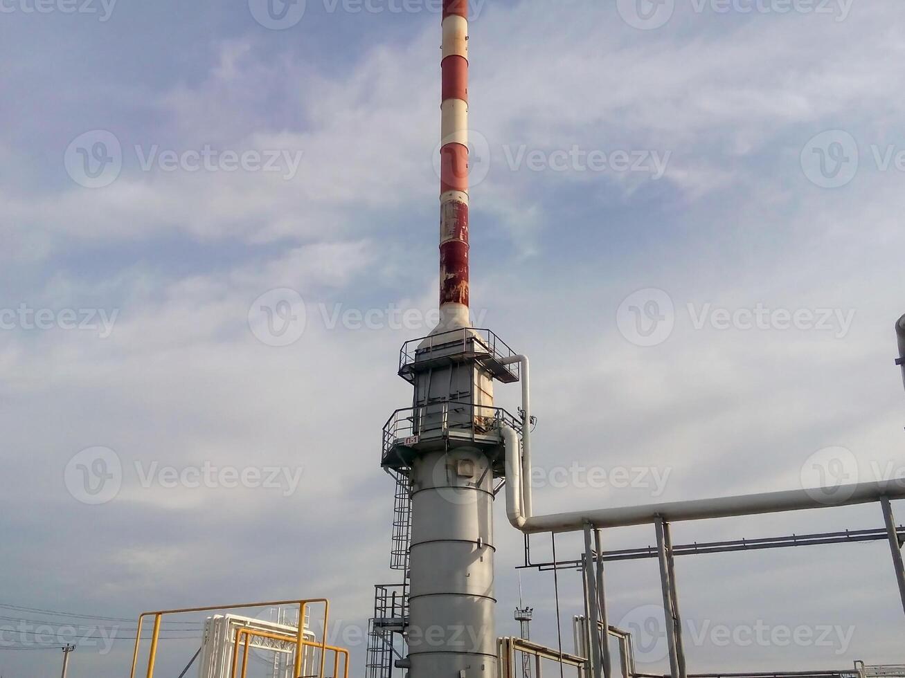 Furnace for heating oil at the refinery photo