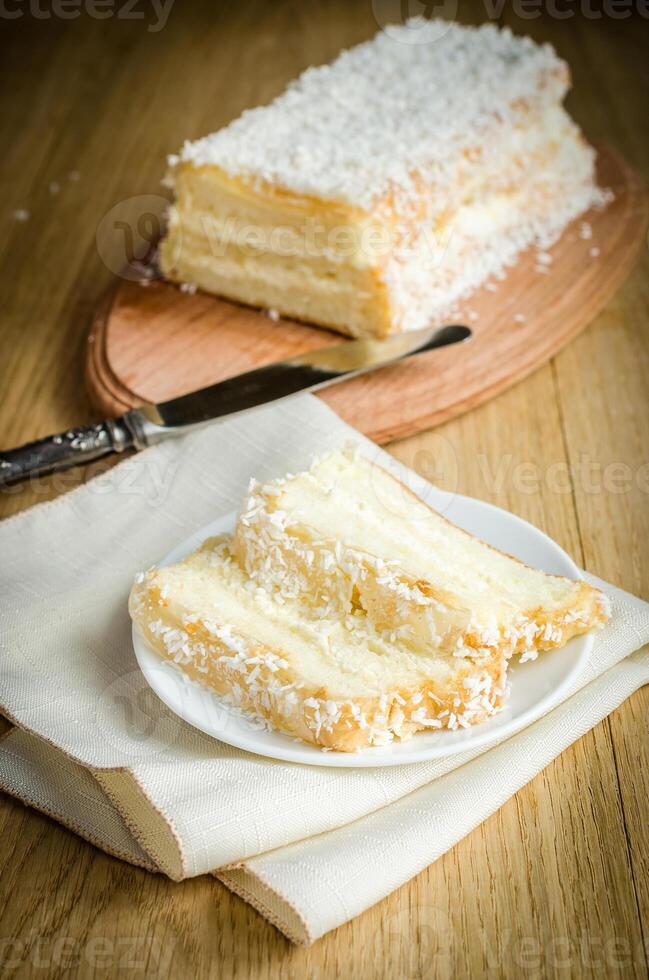 White Angel Food Cake photo