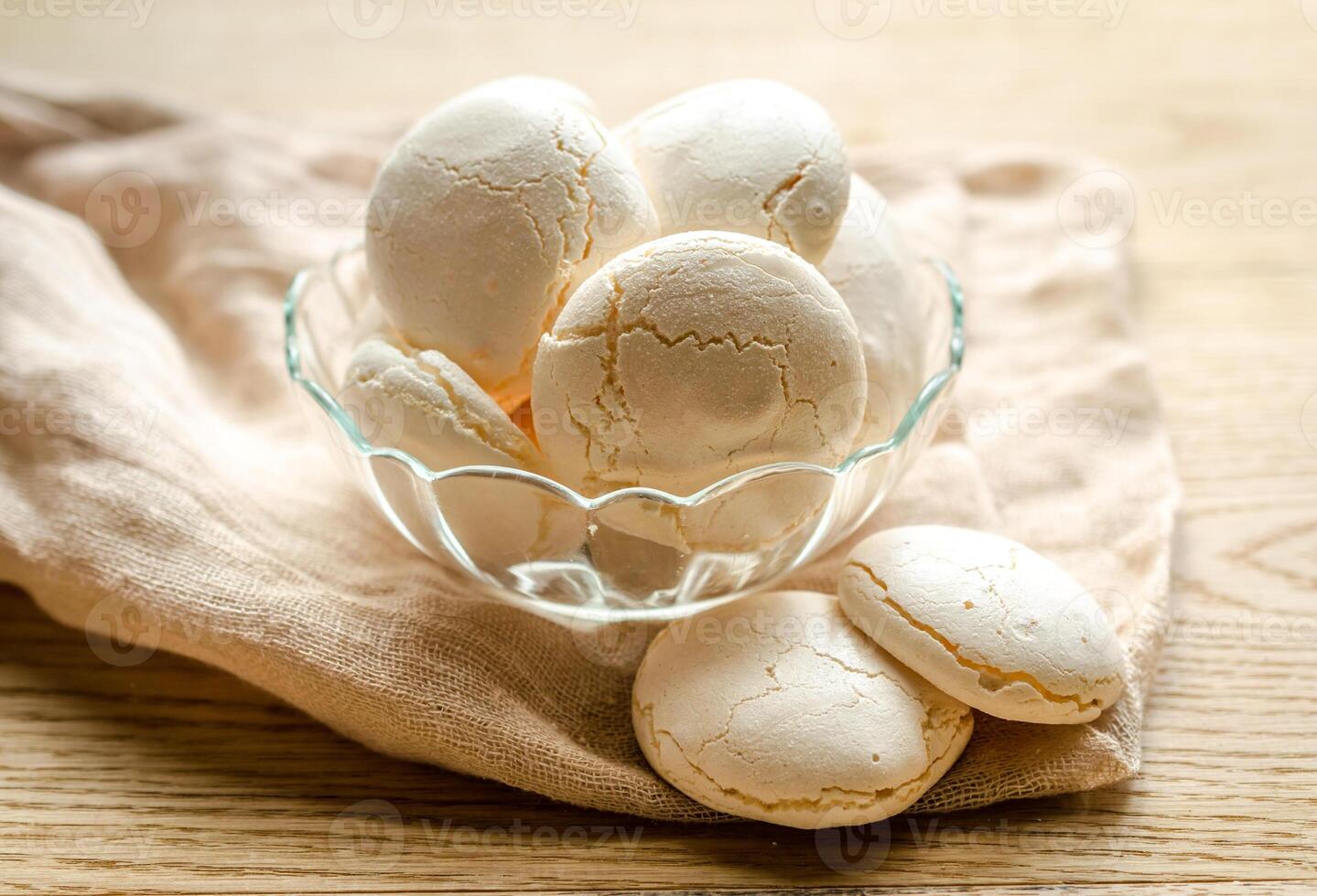 Small Meringues closeup photo