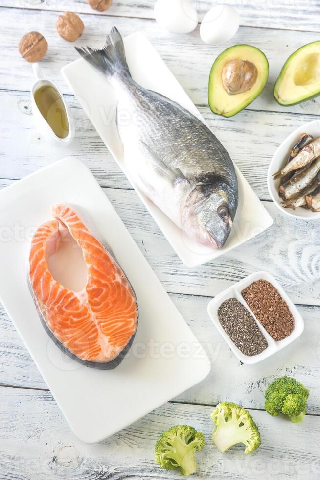 Food with Omega-3 fats photo