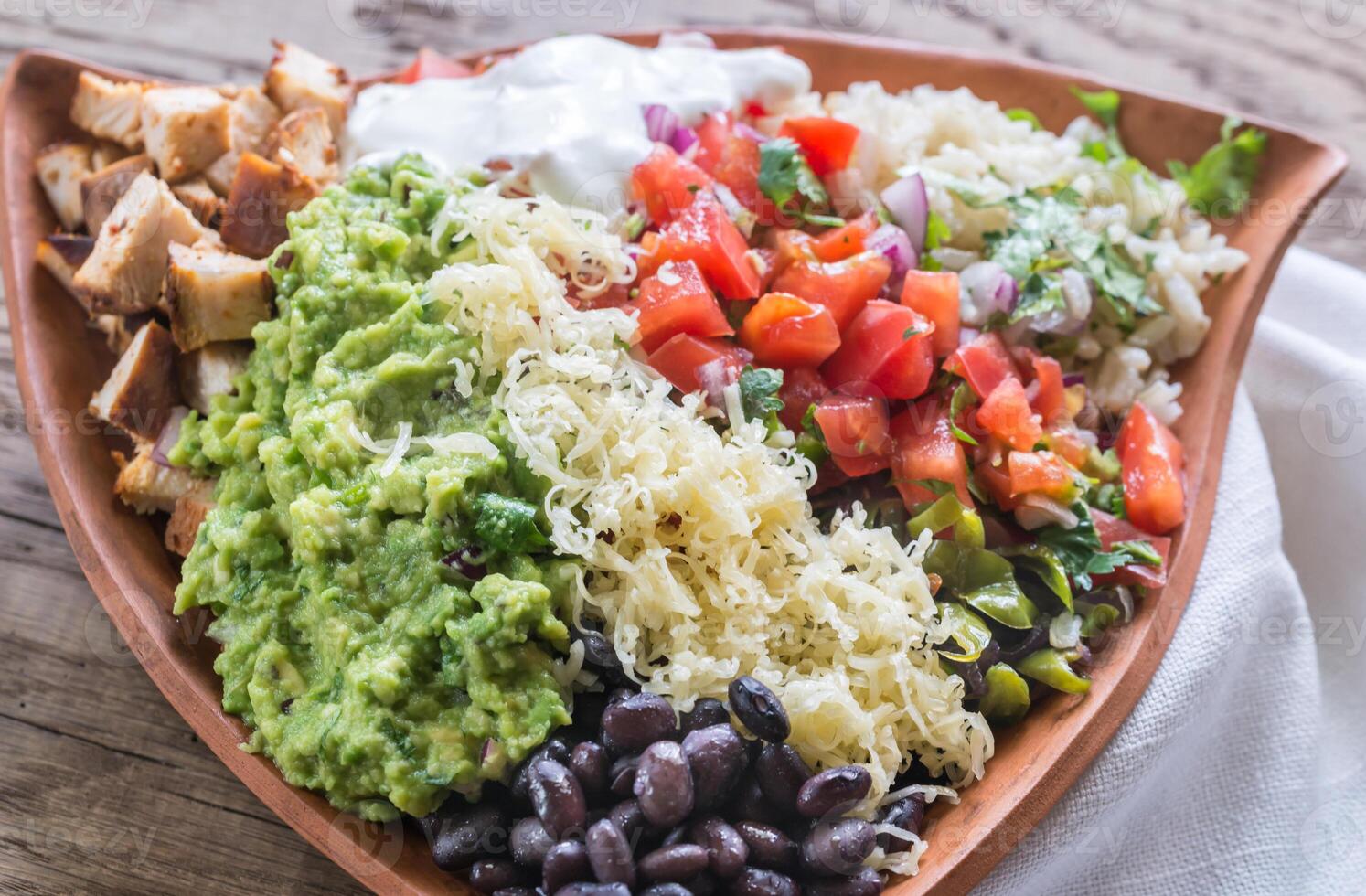 Chicken burrito bowl photo