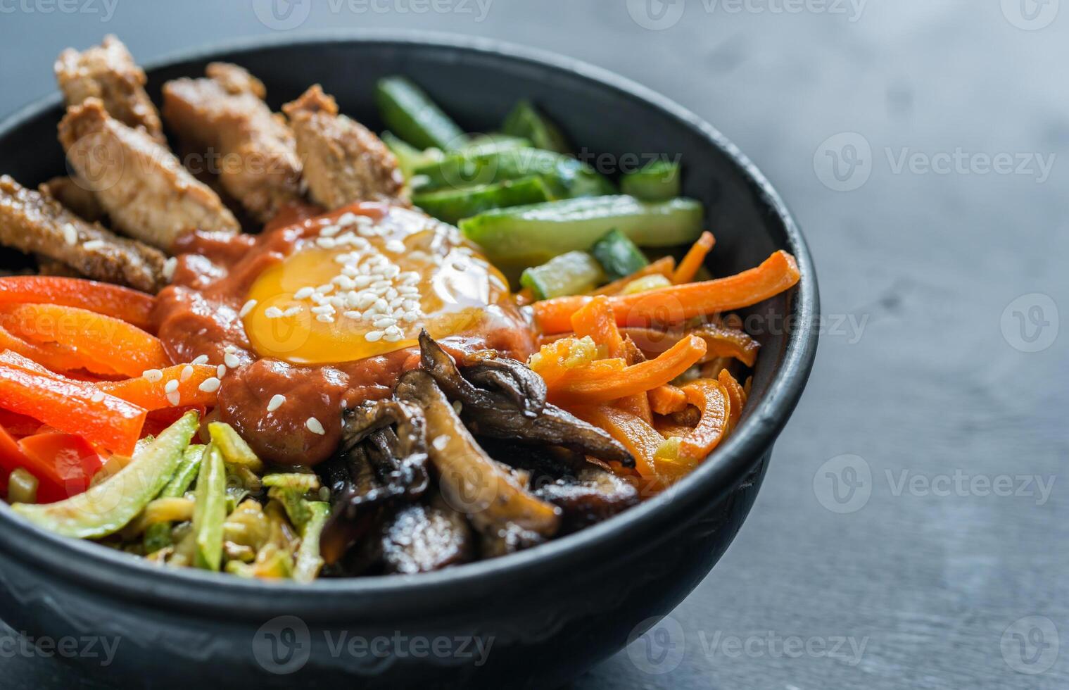 Bowl of bibimbap photo