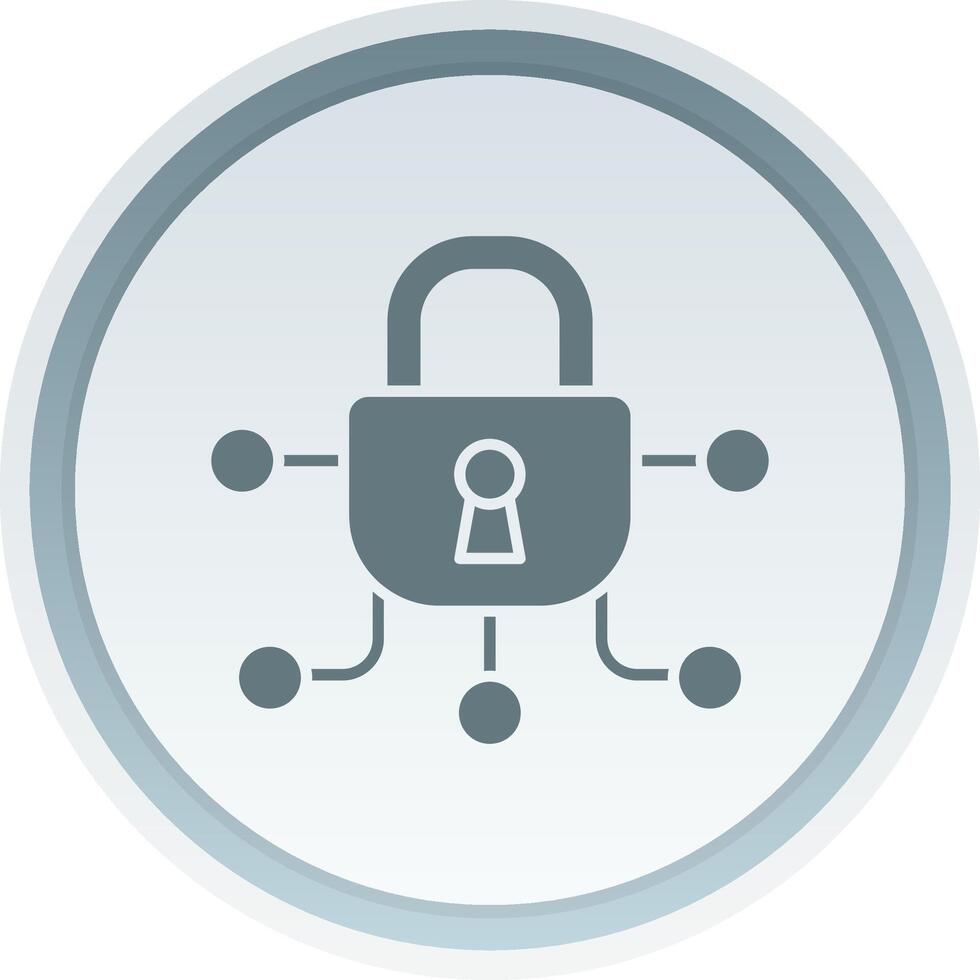 Safe Solid button Icon vector