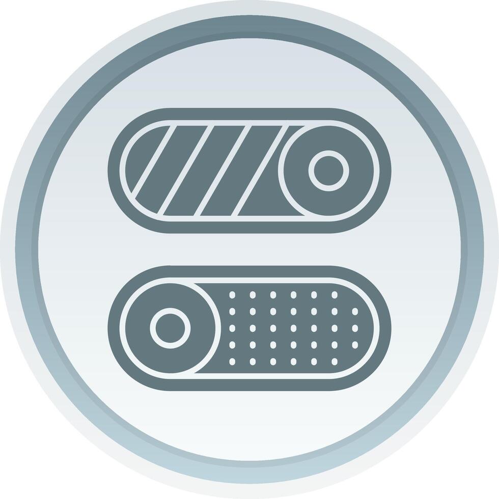 Toggle Solid button Icon vector