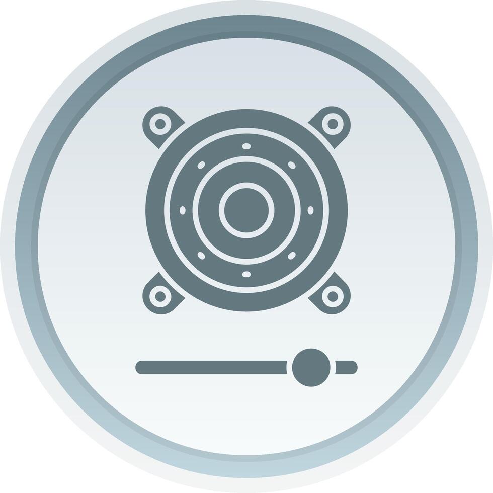 Speaker Solid button Icon vector