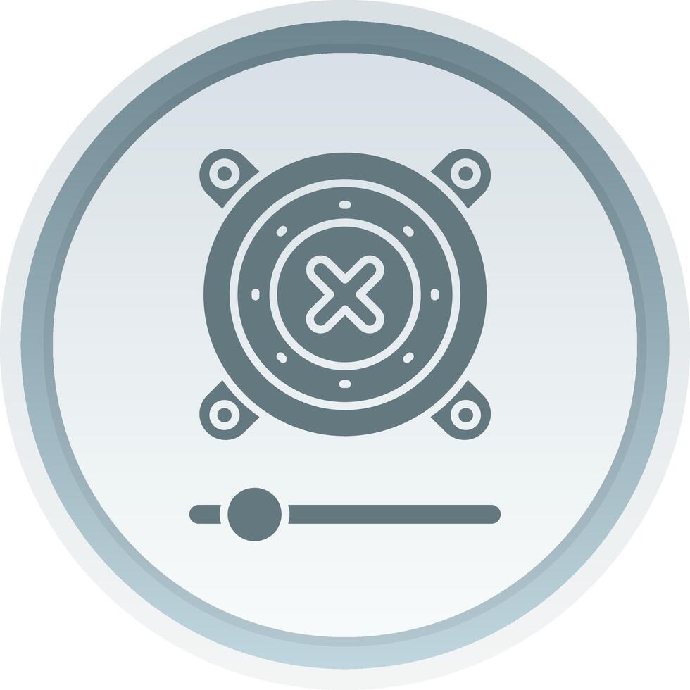 Speaker Solid button Icon vector