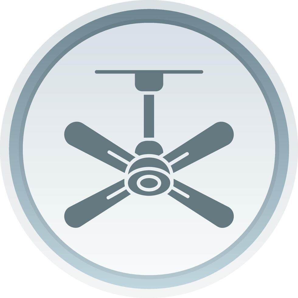 Fan Solid button Icon vector