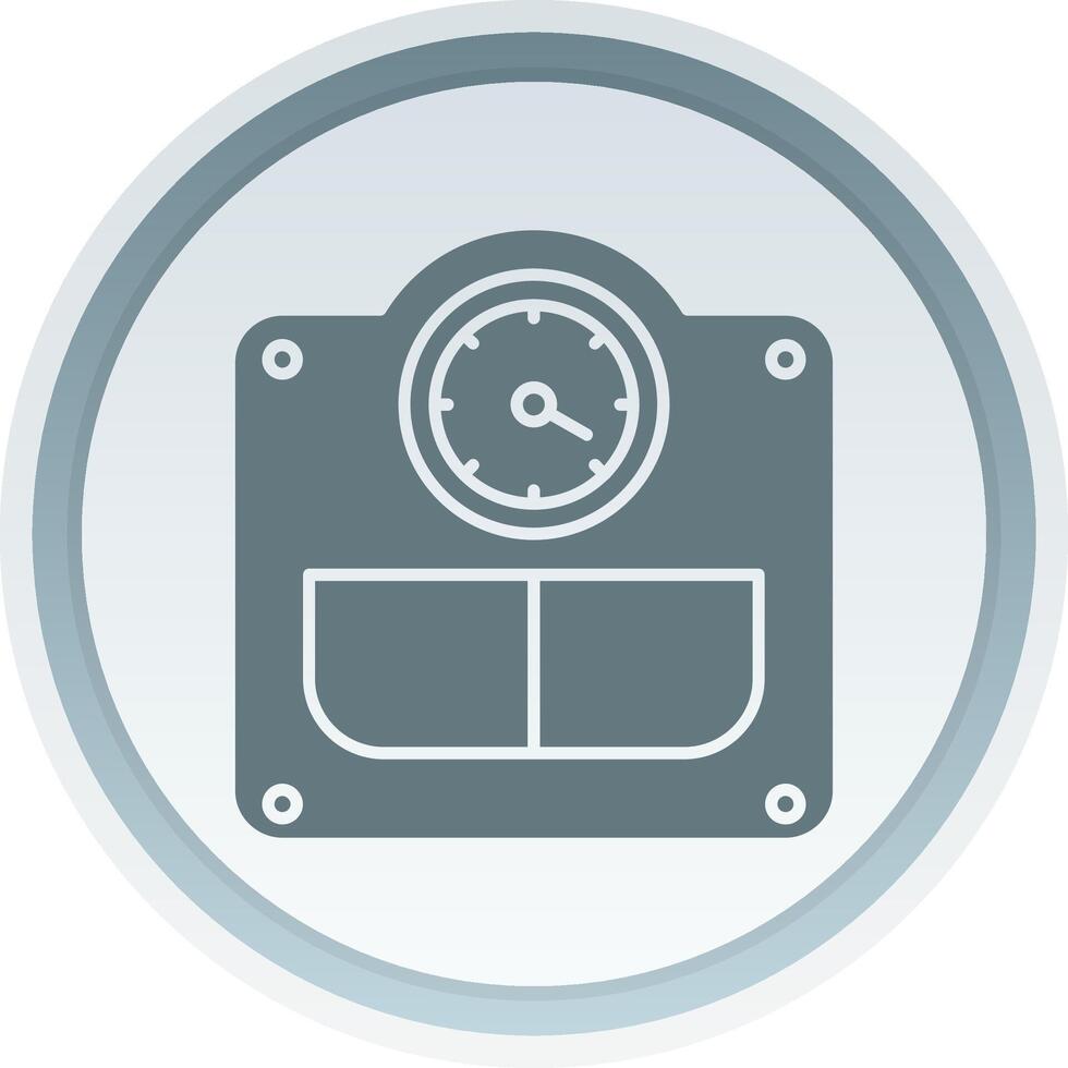 Weight Solid button Icon vector