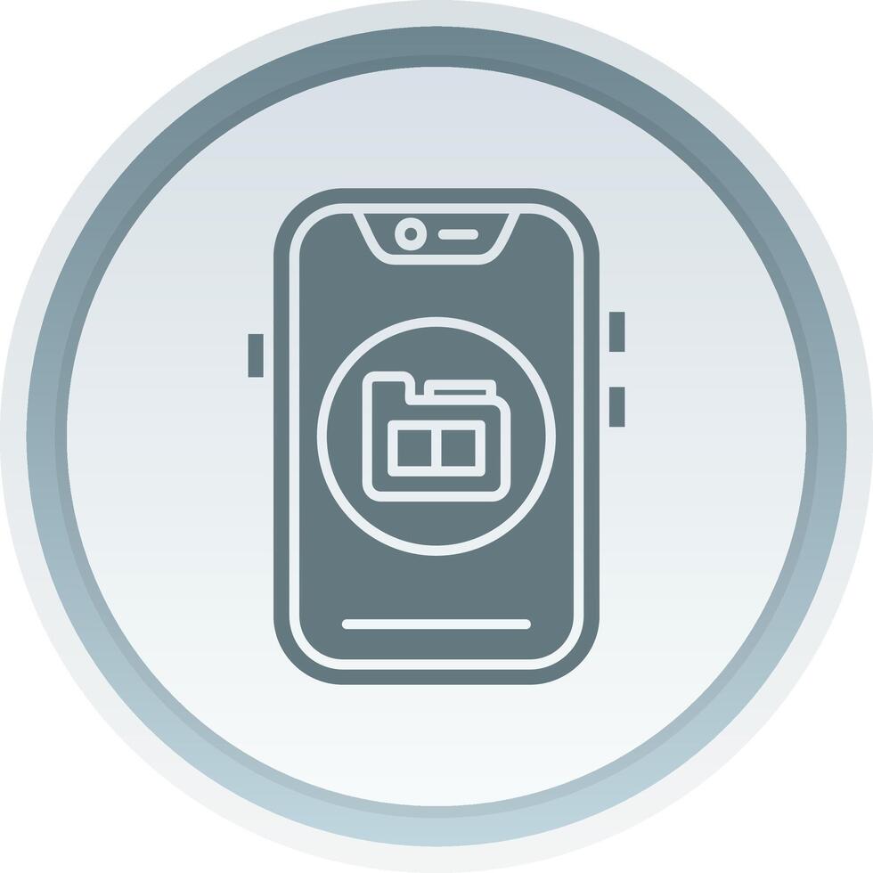 Folder Solid button Icon 38516869 Vector Art at Vecteezy