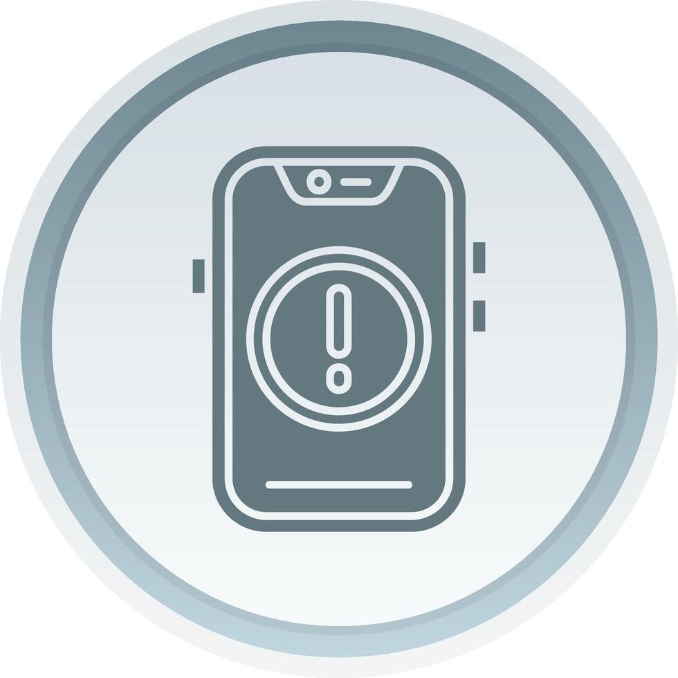 Error Solid button Icon vector