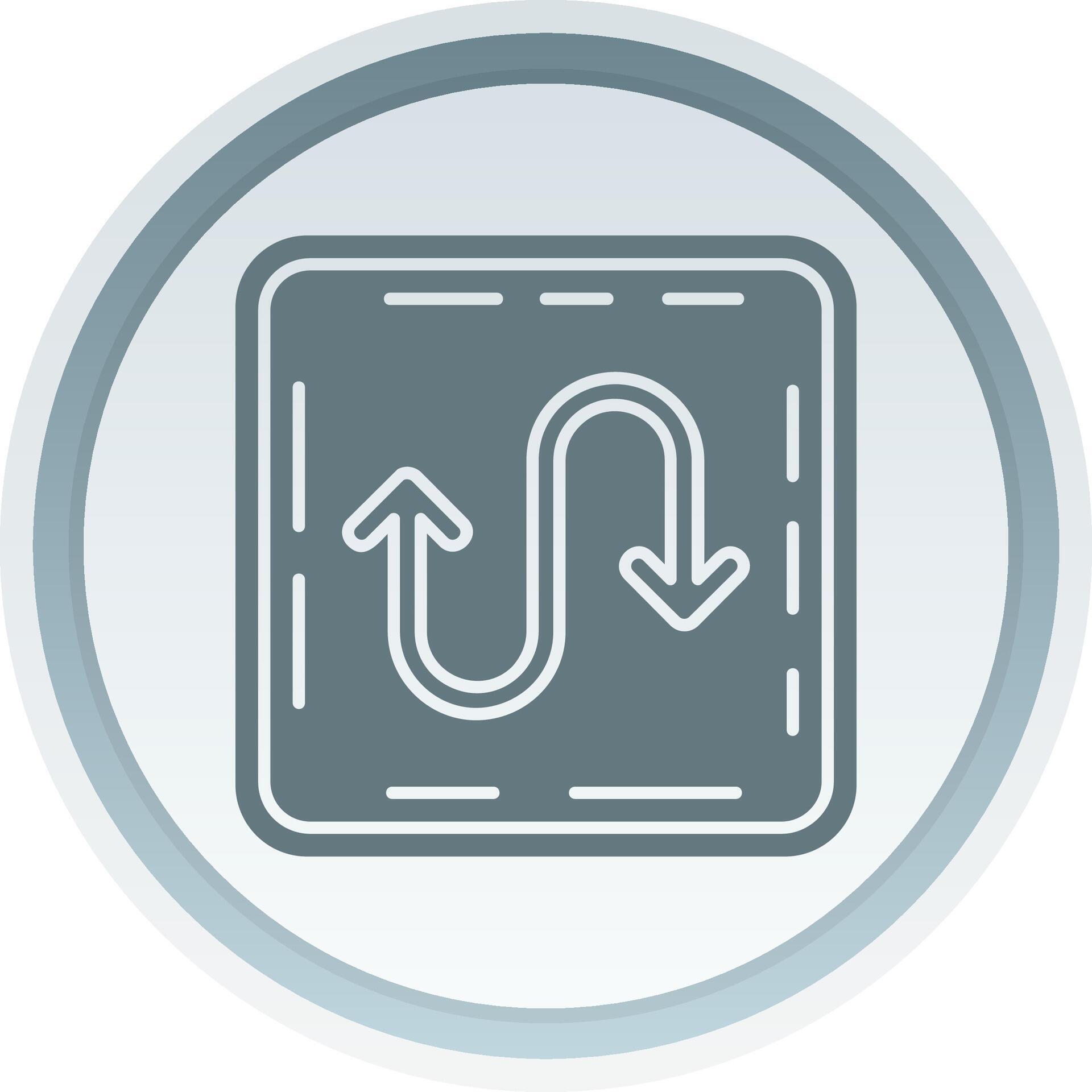 Zigzag Solid button Icon 38517027 Vector Art at Vecteezy