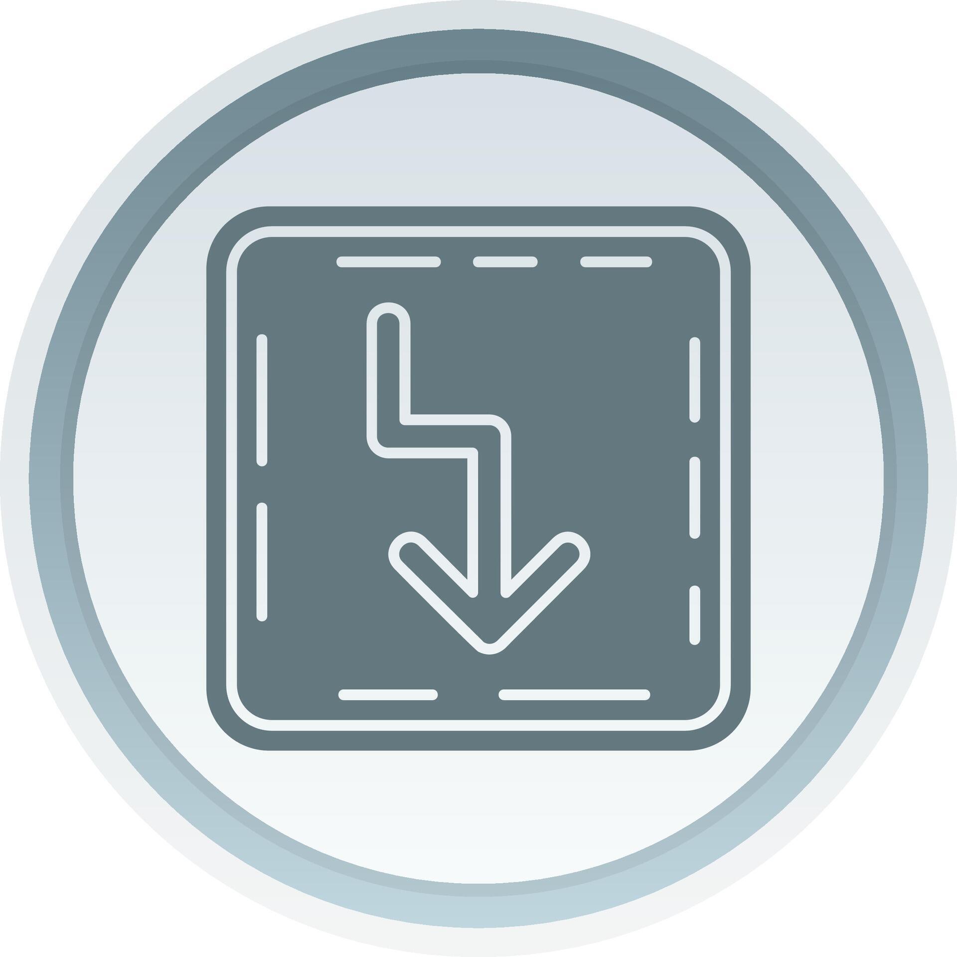 Zigzag Solid button Icon 38517040 Vector Art at Vecteezy