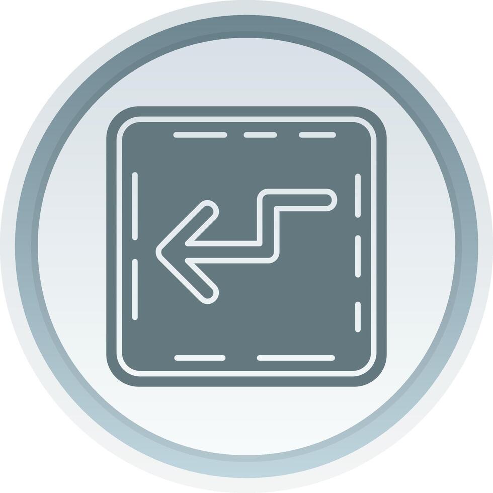 Zigzag Solid button Icon 38517044 Vector Art at Vecteezy