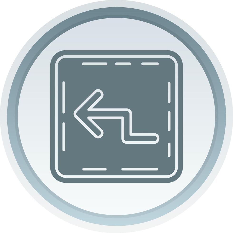 Zigzag Solid button Icon 38517070 Vector Art at Vecteezy