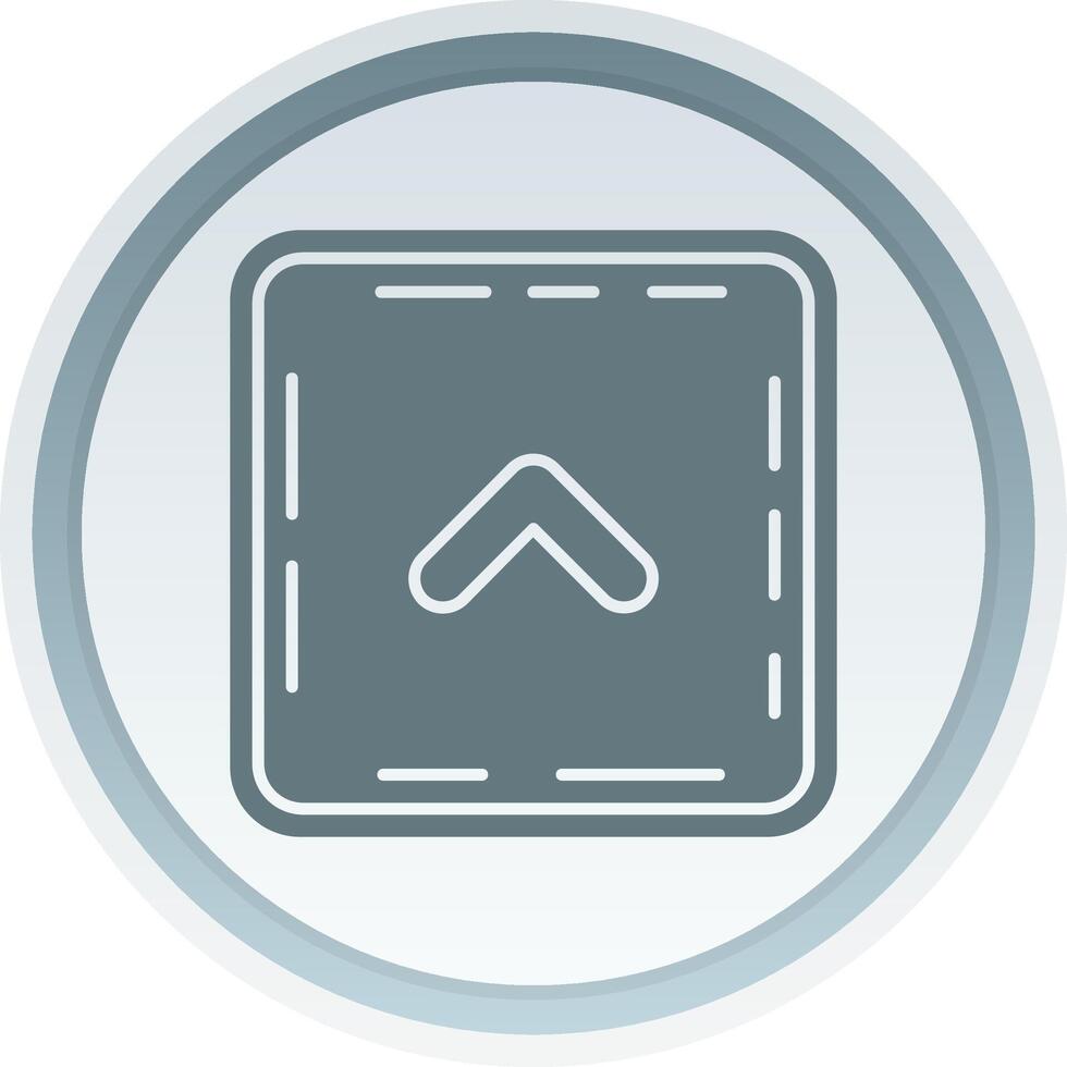 Chevron Solid button Icon vector