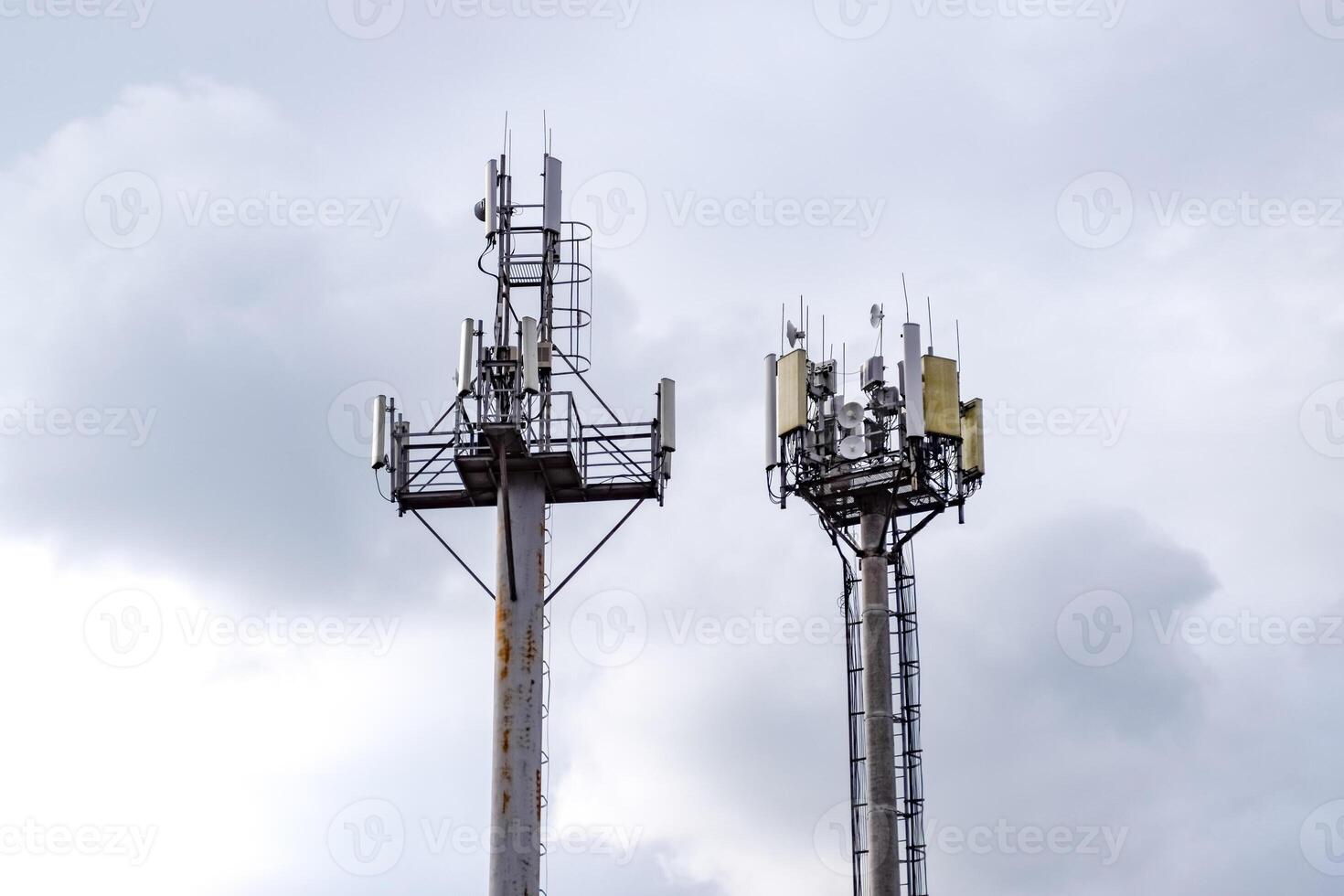 equipment on cell phone towers photo