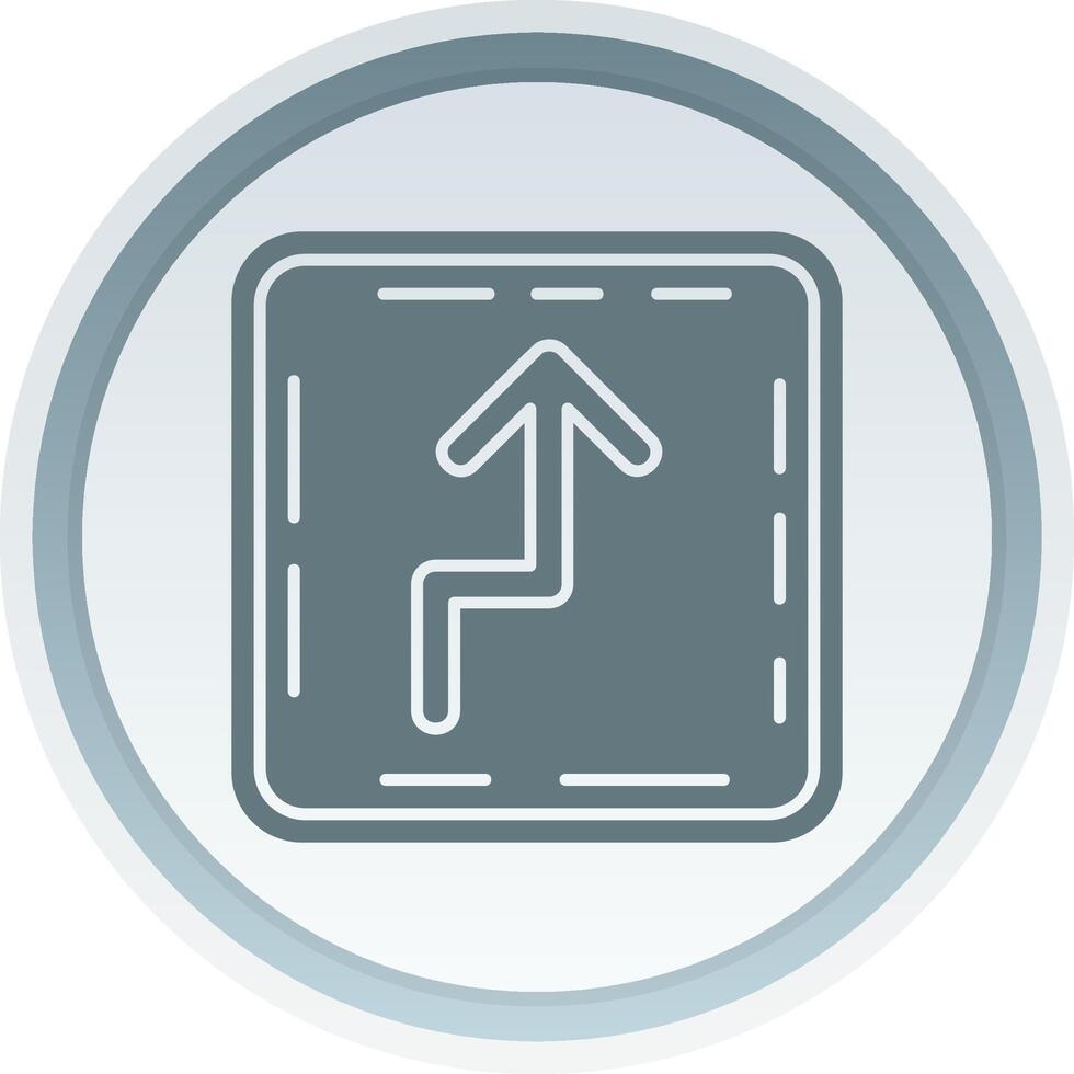 Zigzag Solid button Icon 38517097 Vector Art at Vecteezy