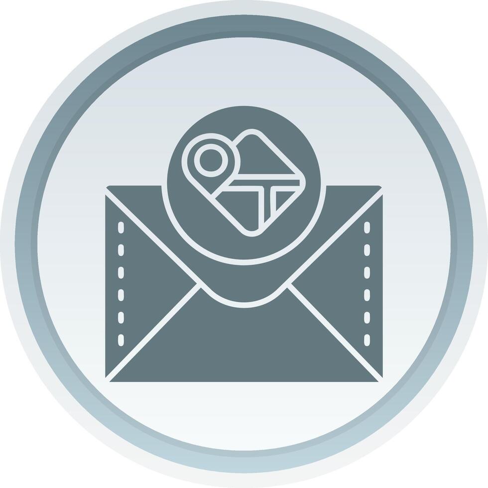 Location pin Solid button Icon vector