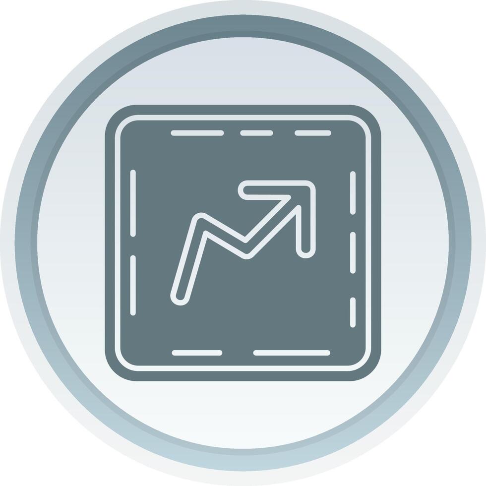 Trend Solid button Icon vector