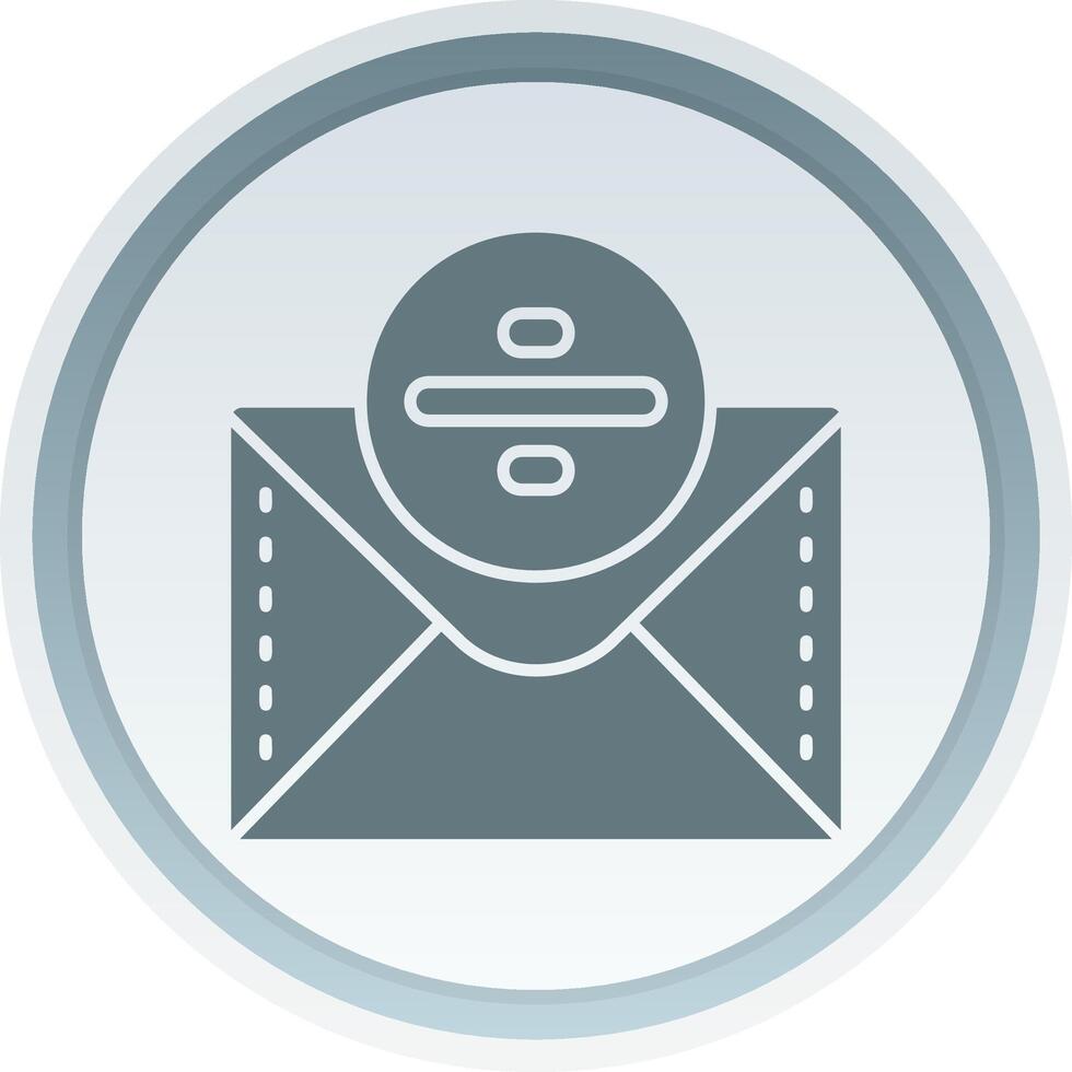 Divide Solid button Icon vector