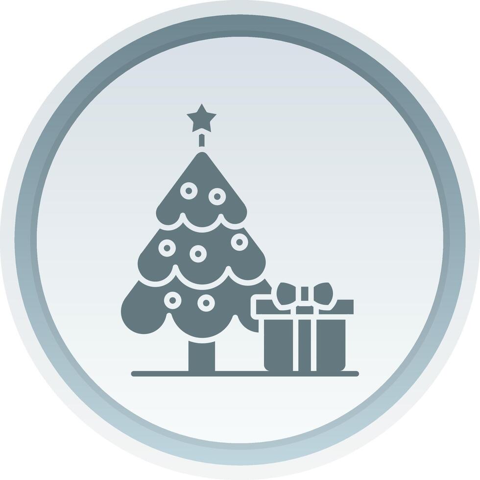 Jingle bell Solid button Icon vector