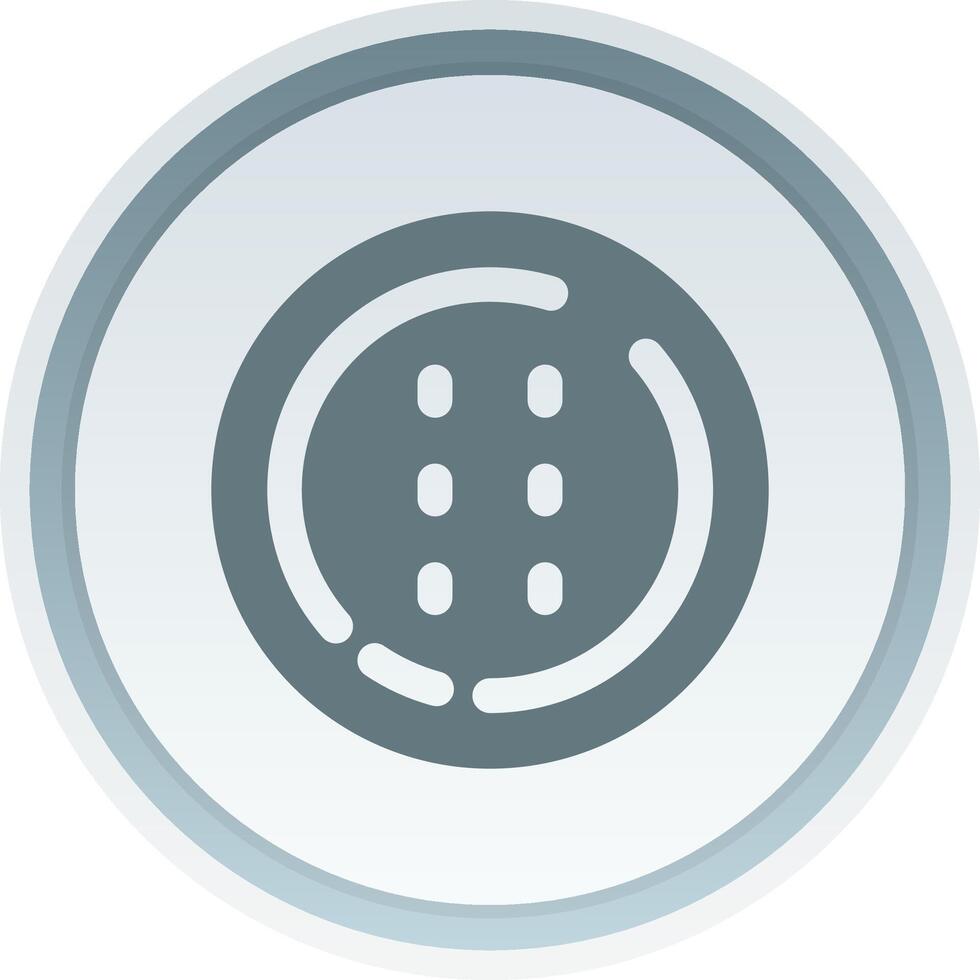 Dotted line Solid button Icon vector