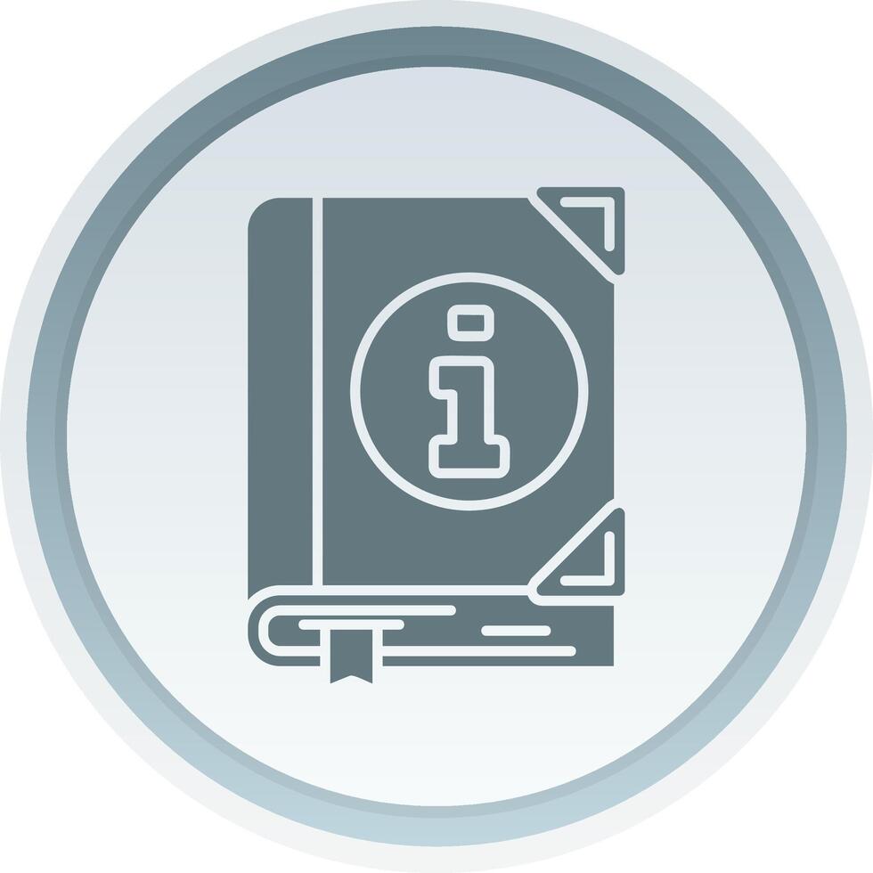 Guide Solid button Icon vector